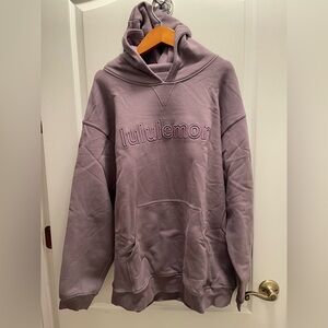Lululemon Mauve embroidered hoodie